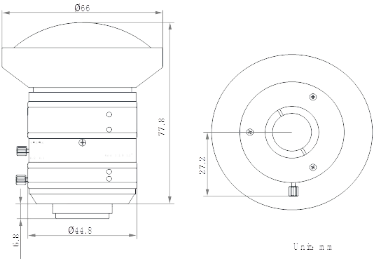 LS-ML-MF35-5MPE dimensions (mm)