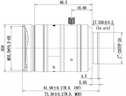 LS-XAC-25250F dimensions (mm)