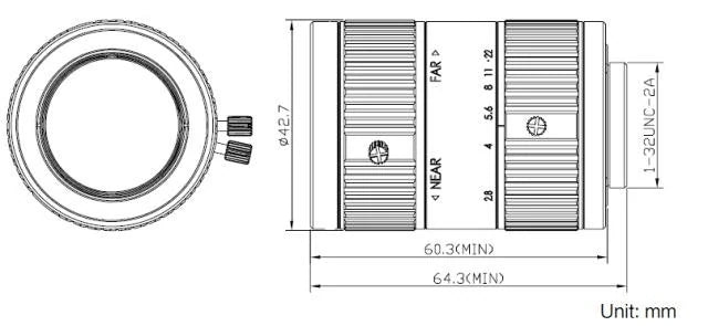 LS-XAC-7512F dimensions (mm)