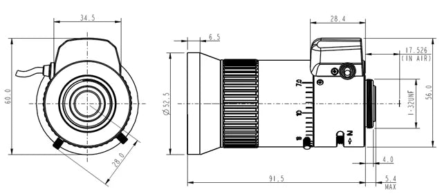 LS-SVD0770-3M dimensions (mm)