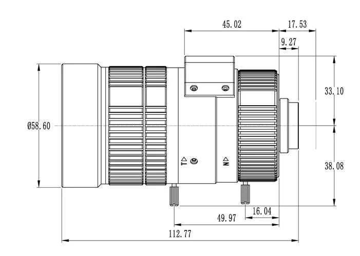 LS-SVD1575IR-8M dimensions (mm)