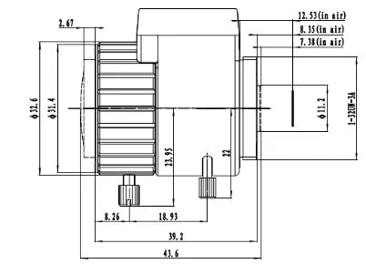 LS-SVD3610IR-6M dimensions (mm)