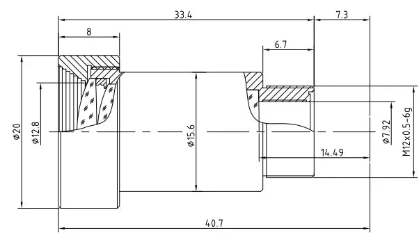 LS-S12BF3525IR-5M dimensions (mm)