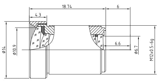 LS-SBD5425IR-10ML dimensions (mm)