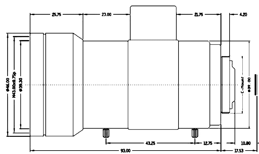 LS-SVD12120-3M dimensions (mm)