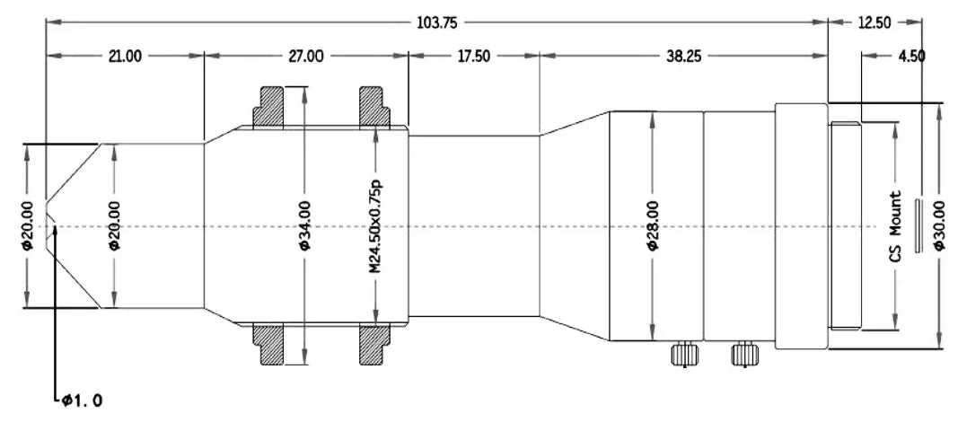 LS-SPH0420M-2M dimensions (mm)