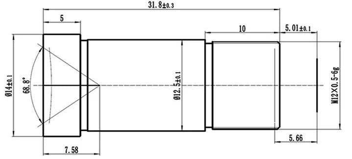 LS-SBF-SL0612IR-3M dimensions (mm)