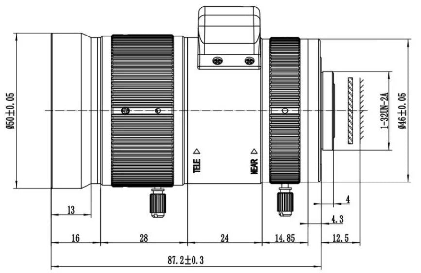 LS-SVD1150IR-8M dimensions (mm)