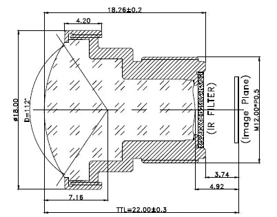 LS-SND2625-12M dimensions (mm)