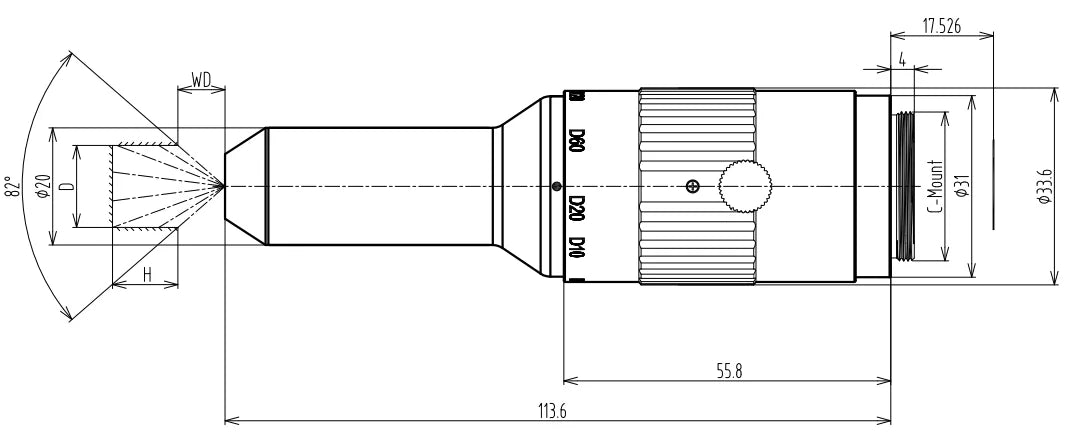 LS-SRV3652 dimensions (mm)