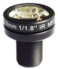 8 mm, 1/1.8", 3 MP, M12-mount Low-Distortion M12 Lens (LS-SND3118IR-3ML)