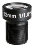 12 mm, 1/1.8", 5 MP, M12-mount Low-Distortion M12 Lens (LS-SND3196-5ML)