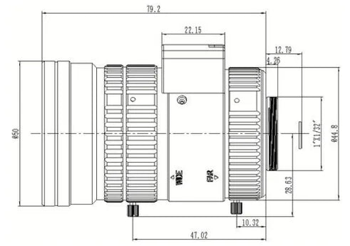 LS-SVD0825IR-8M dimensions (mm)