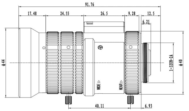 LS-SVD0550IR-6M dimensions (mm)