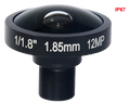 1.85 mm, 1/1.8", 12 MP, M12-mount Fisheye Lens (LS-SFY18520IR.IP67-12M)