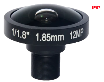 1.85 mm, 1/1.8", 12 MP, M12-mount Fisheye Lens (LS-SFY18520IR.IP67-12M)