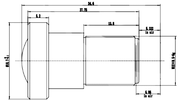 LS-SND7820F-8M dimensions (mm)