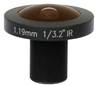 1.19 mm, 1/3.2", 8 MP, M12-mount Fisheye Lens (LS-SFY11925XIR-8M)