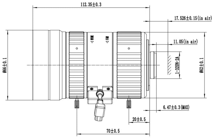 LS-S11VP1540IR-12M dimensions (mm)