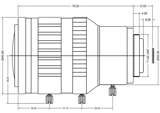 LS-SVM3816IR-8M dimensions (mm)