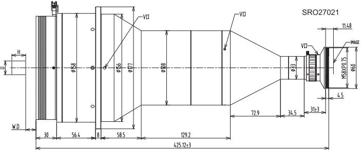 LS-SRO2702 dimensions (mm)