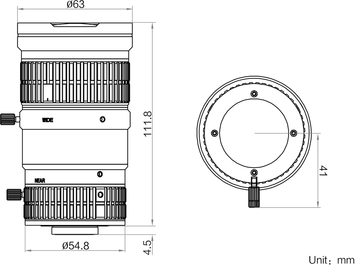 LS-MV1550-12MPIR dimensions (mm)