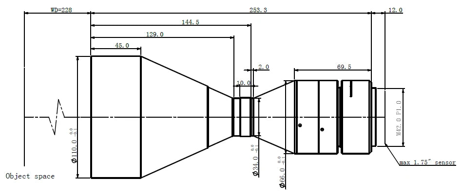 LS-KBT-0363-228-M42 dimensions (mm)