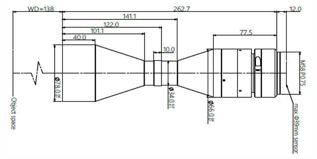 LS-LBT-0696-138-M58 dimensions (mm)