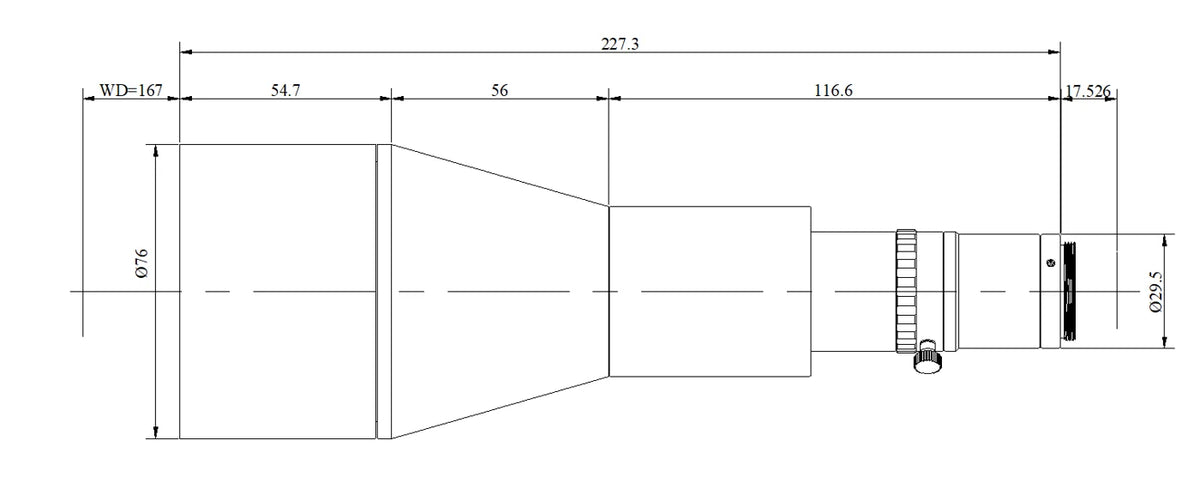 LS-MY-0188-167 dimensions (mm)