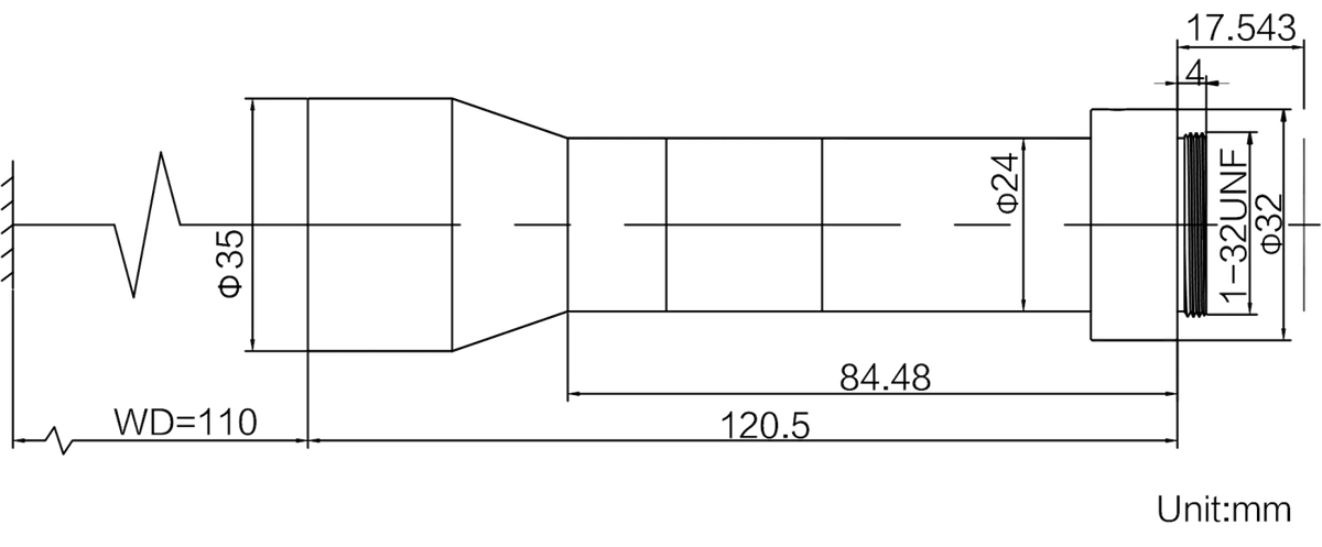 LS-MY-05-110-MP dimensions (mm)