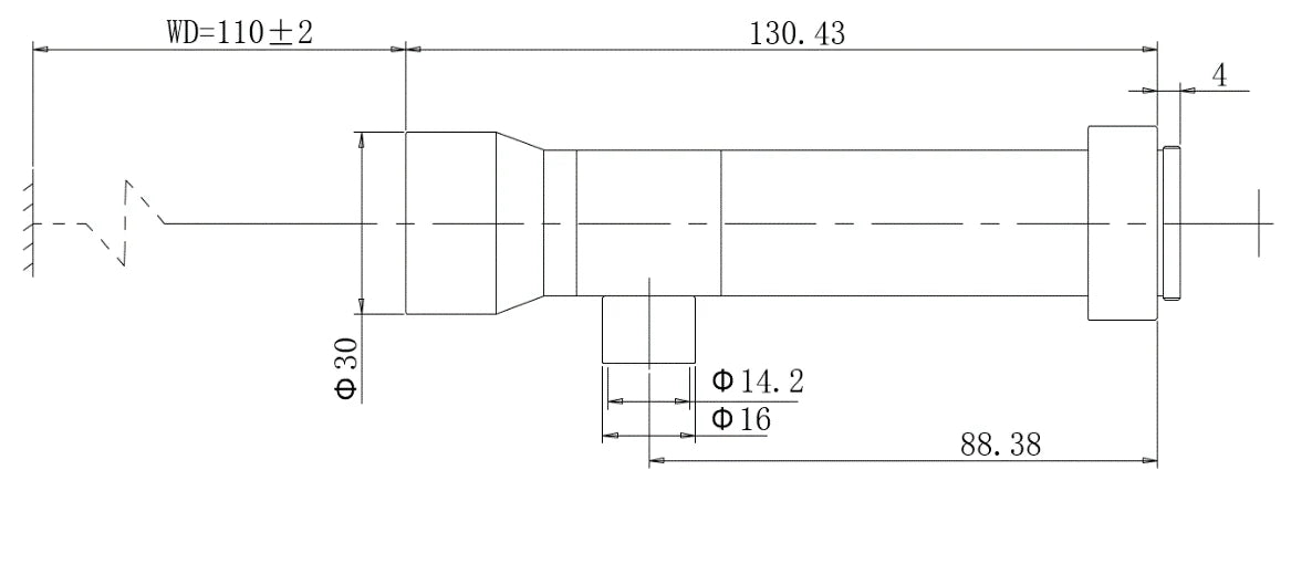 LS-MY-1-110C-MP dimensions (mm)