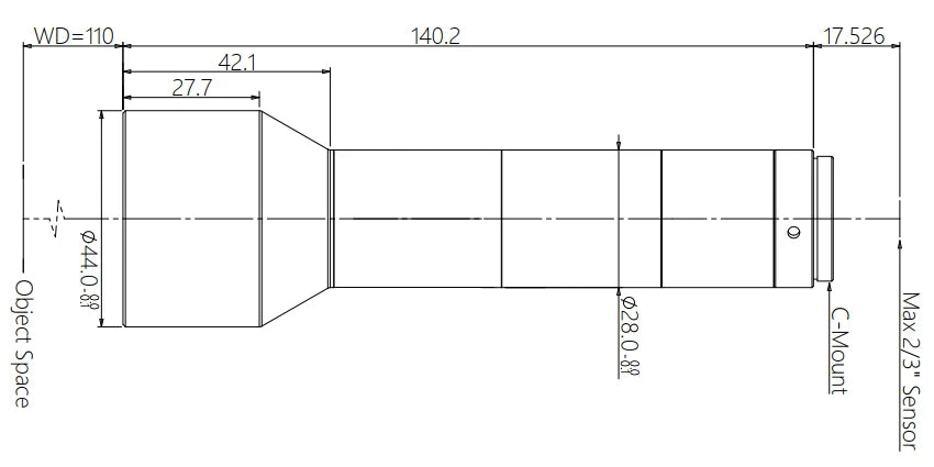 LS-MT-04-110 dimensions (mm)