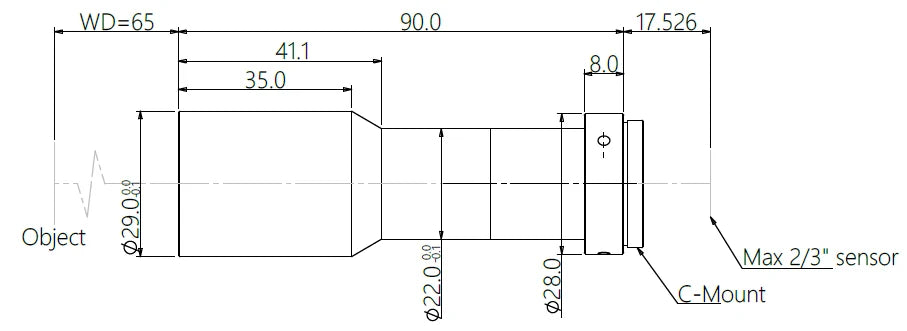 LS-MY-04-65 dimensions (mm)