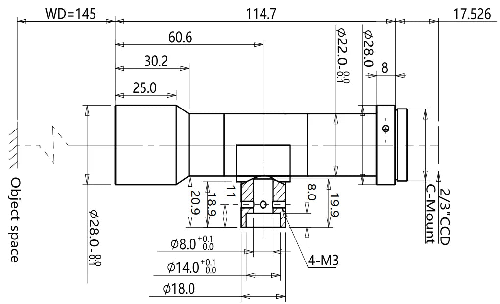 LS-MY-07-145C dimensions (mm)