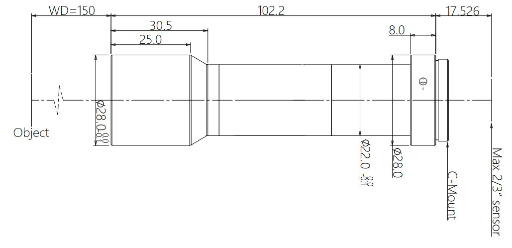 LS-MY-06-150 dimensions (mm)