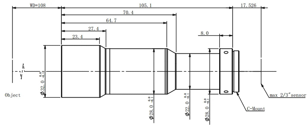 LS-MY-1-108 dimensions (mm)