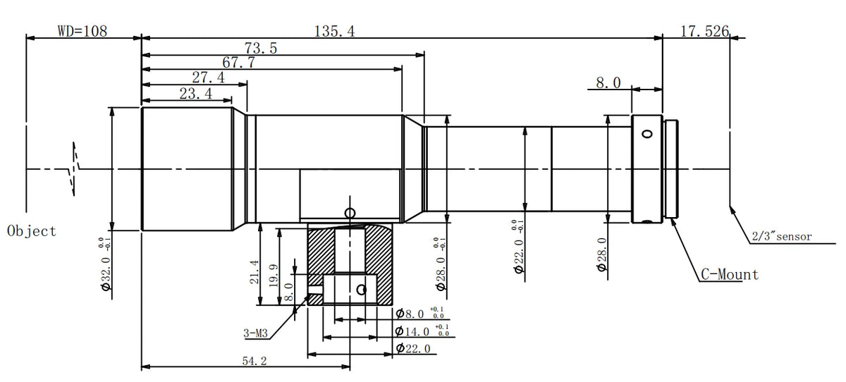 LS-MY-4-108C dimensions (mm)