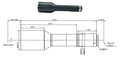 Object-telecentrisch objectief, 1x, 300 mm WD, 2/3" (LS-MY-1-300-V2)