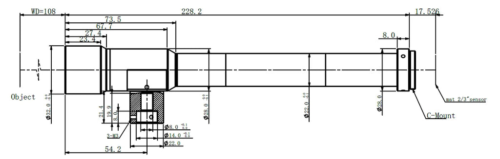 LS-MY-10-108C dimensions (mm)
