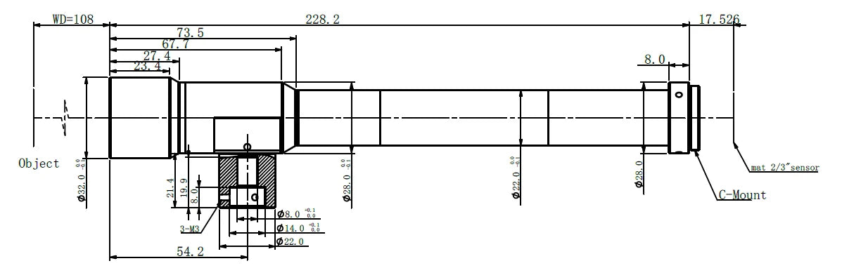 LS-MY-10-108C dimensions (mm)