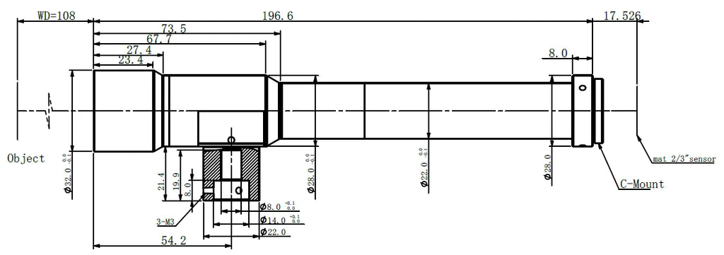 LS-MY-8-108C dimensions (mm)