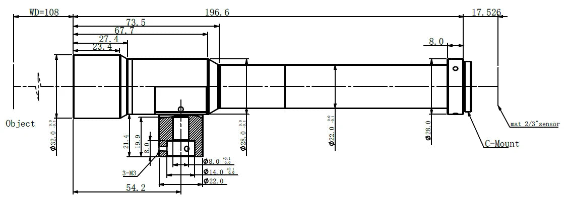 LS-MY-8-108C dimensions (mm)