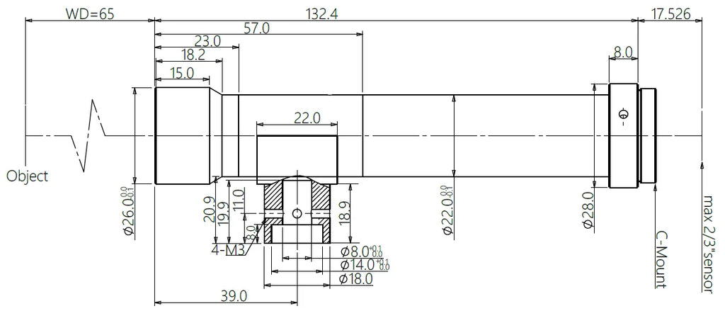 LS-MY-75-65C dimensions (mm)