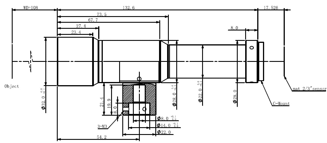 LS-MY-2-108C dimensions (mm)