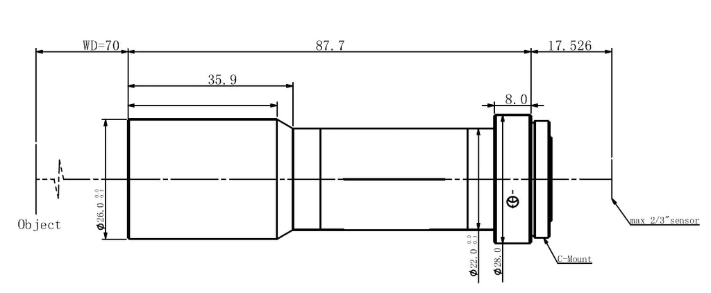 LS-MY-07-70 dimensions (mm)