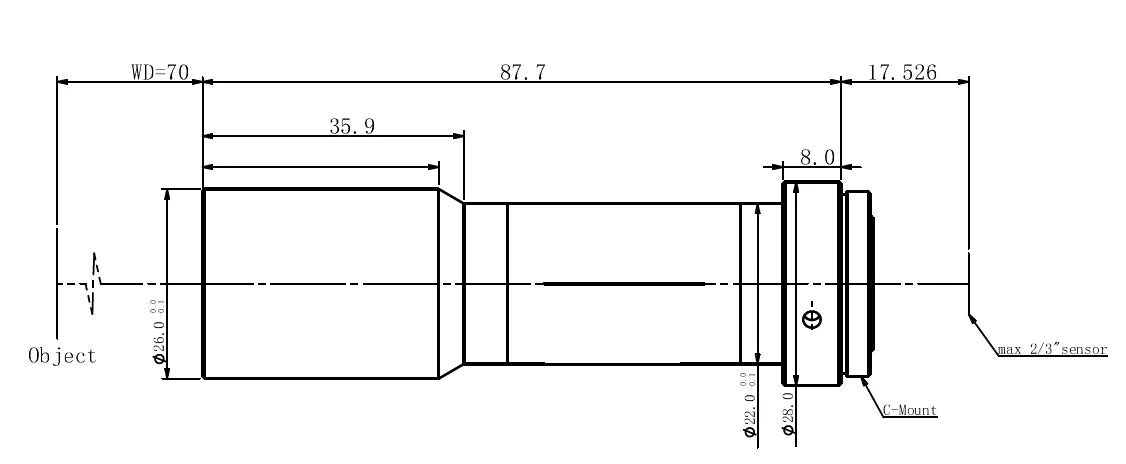 LS-MY-07-70 dimensions (mm)