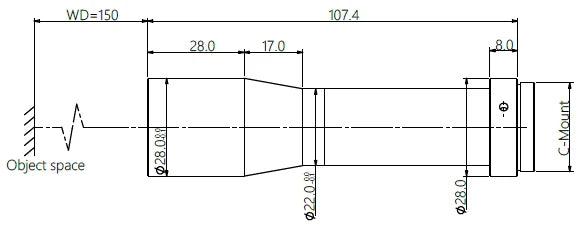 LS-MY-05-150 dimensions (mm)