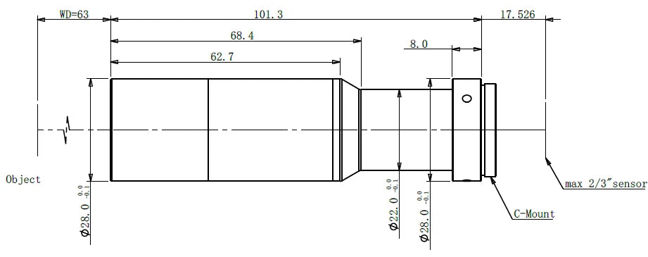 LS-MY-1-63 dimensions (mm)