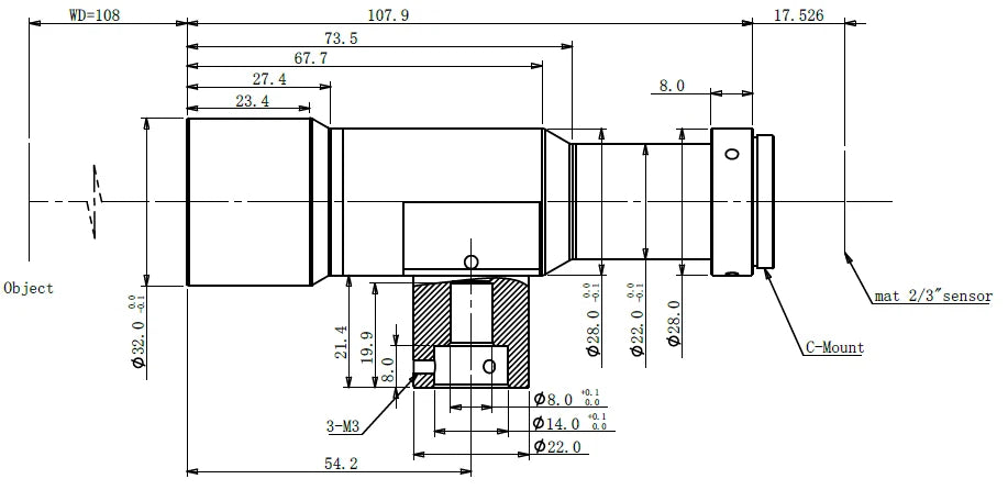 LS-MY-1-108C dimensions (mm)