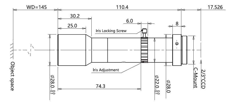 LS-MY-07-145G dimensions (mm)